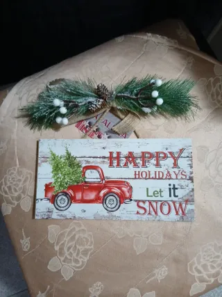 Decorazione porta Natale Nataluna