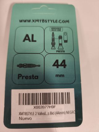 Válvulas Tubeless Presta X-MTBstyle Aluminio 44mm