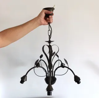 Lampada da soffitto in metallo