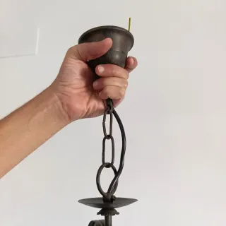 Lampada da soffitto in metallo