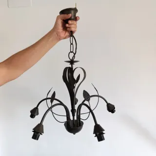 Lampada da soffitto in metallo