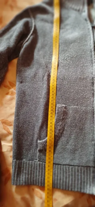 Cardigan uomo grigio/argento