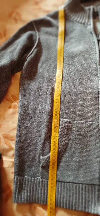 Cardigan uomo grigio/argento