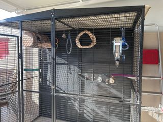 Gabbia ampia per pappagalli e grandi uccelli