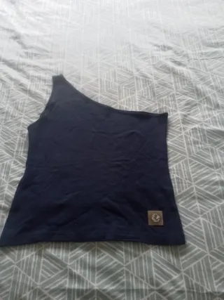 Camiseta de un tirante azul
