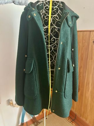 Abrigo verde botella Zara talla S