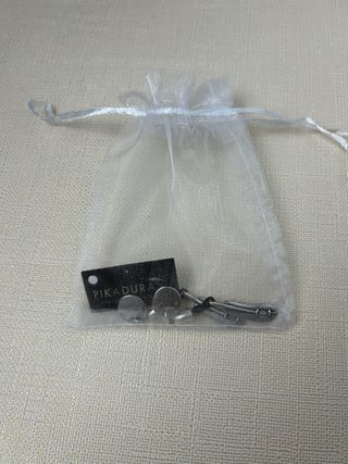 Pendientes Pluma Baño Plata