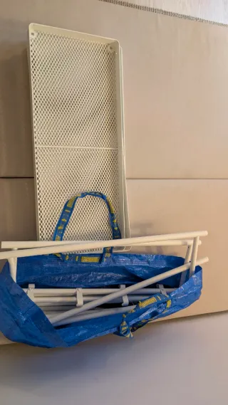 Mackapar Perchero con Zapatero metálico blanco