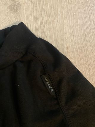 Camiseta térmica esquí niño negra