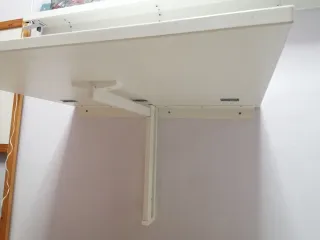 Mesa plegable pared Ikea blanca 74x60