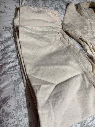 Traje de Judo Beige/Blanco