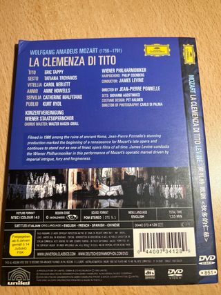 DVD Mozart: La clemenza di Tito