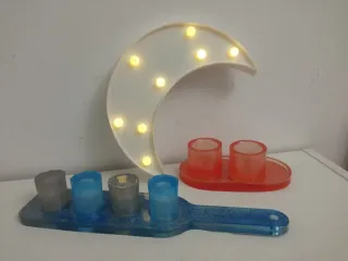 Set di vassoi in resina per shot e whisky