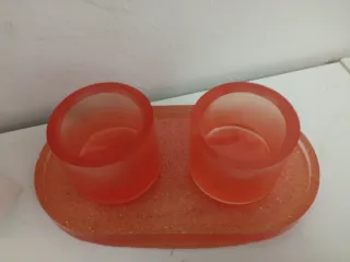 Set di vassoi in resina per shot e whisky