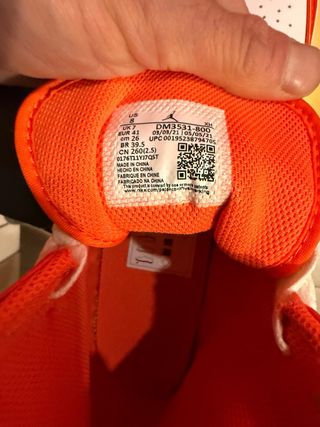 Nike Jordan 1 Mid Naranja/Blanco Talla 41