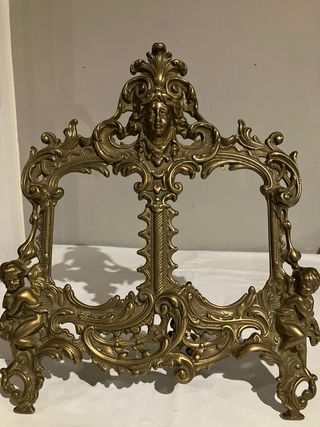 Marco Portafotos Bronce Dorado Antiguo