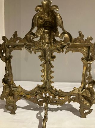 Marco Portafotos Bronce Dorado Antiguo