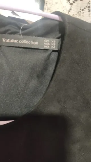 Vestido Zara Flecos Negro Talla XS