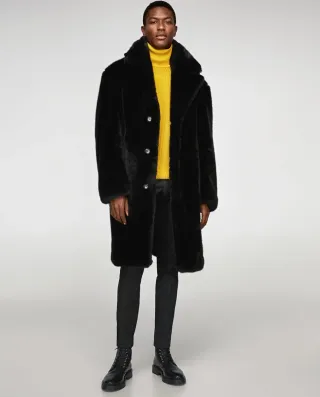 Abrigo pelo Zara Talla M