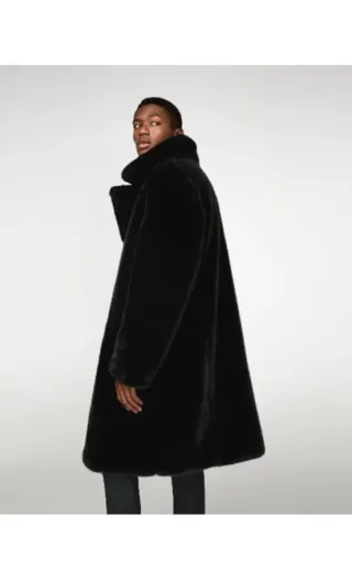 Abrigo pelo Zara Talla M