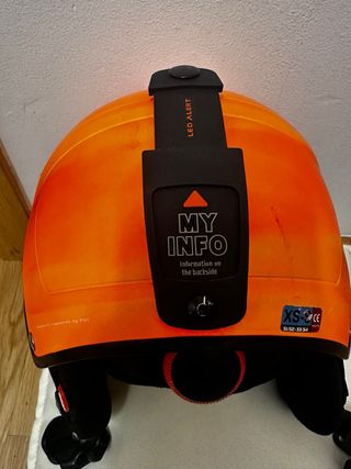 Casco ski Pocito naranja niño