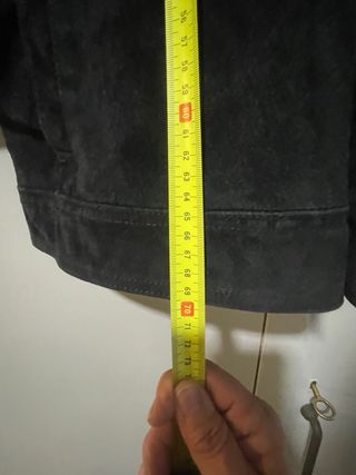 Cazadora ante negra Mango hombre Talla XL