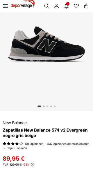 Zapatillas New Balance 574 Azul/Gris