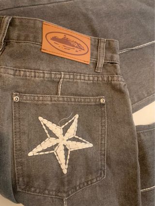 Pantalones vaqueros grises denim corteiz nuevos
