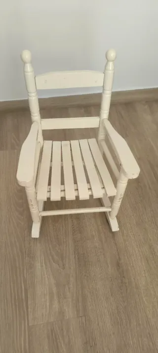 Silla Mecedora Infantil Blanca