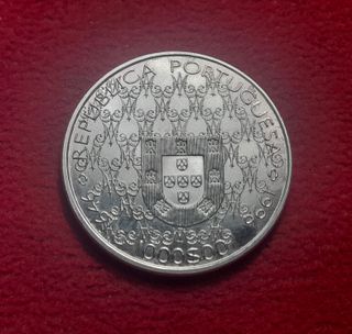 Moneda plata 1000 Escudos Portugal 1996