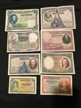 Lotteria di Banconote Spagnole Varie