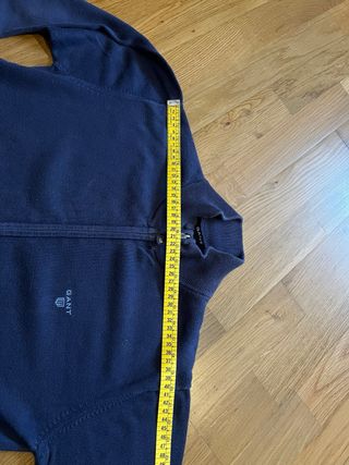 Casaco asul escuro estilo cardigan gant