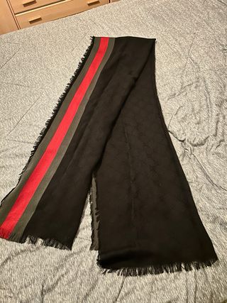 Sciarpa in seta Gucci blu navy