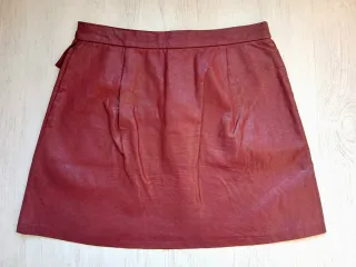 Minifalda polipiel Zara Talla M