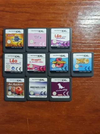 2 Nintendo DS Lite (Negro y Blanco) y 10 juegos