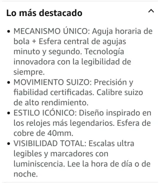 Reloj Eutour Negro Acero Inoxidable