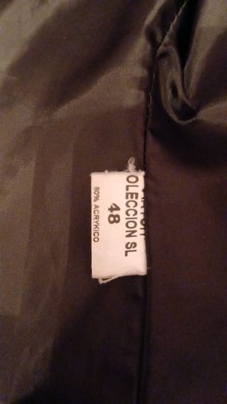 Abrigo paño mujer morado