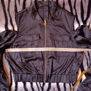 Bomber spalle scoperte nero