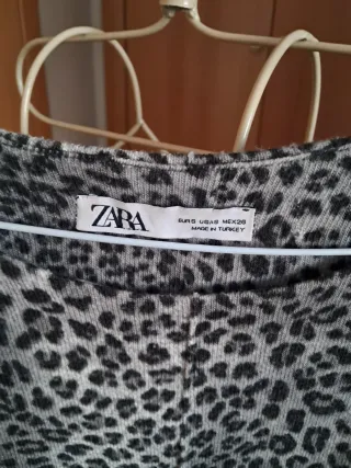 Jersey Zara Estampado Leopardo Talla S