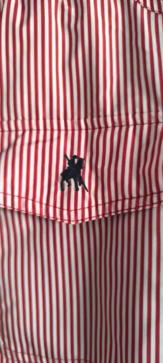 Parka La Jaca Talla L Rayas Rojas