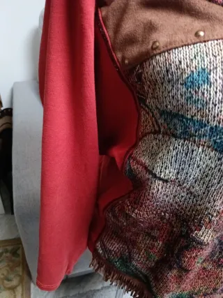 Blusa punto manga larga mujer