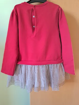 Vestido niña oso corazón T98 (36 meses)