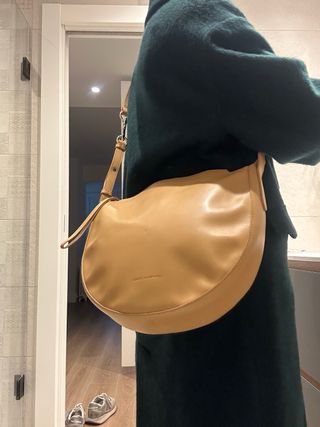 Bolso Adolfo Domínguez Piel Marrón Claro