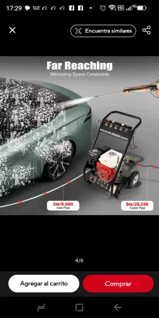 Hidrolimpiadora Gasolina Múltiples Boquillas