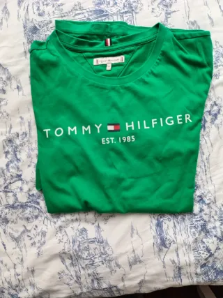 Maglietta Tommy Hilfiger Verde Est. 1985