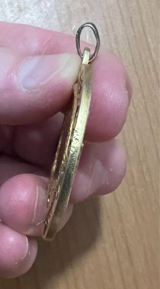 Medaglia Argento 800 Placcata Oro