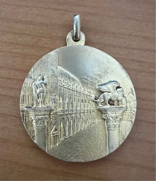 Medaglia Argento 800 Placcata Oro