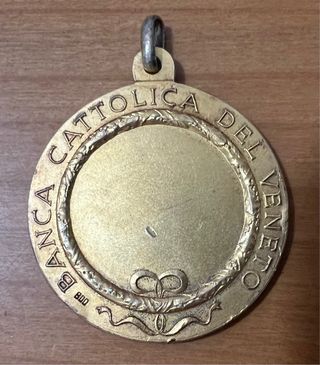 Medaglia Argento 800 Placcata Oro
