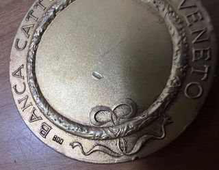 Medaglia Argento 800 Placcata Oro