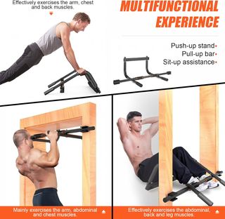 Barra dominadas puerta hasta 200 kg